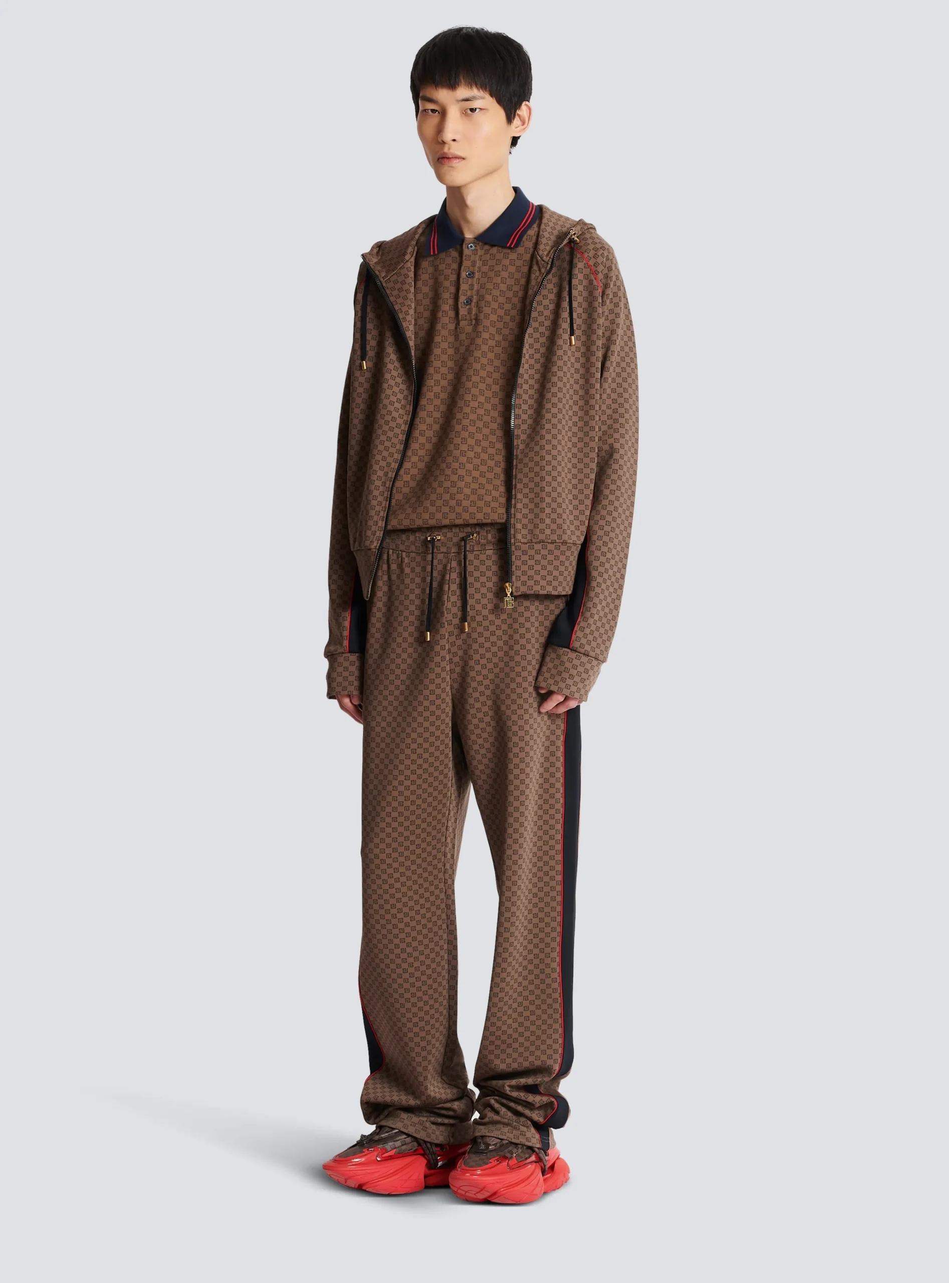 Casual Mini Monogrammed Trousers-Balmain Fashion