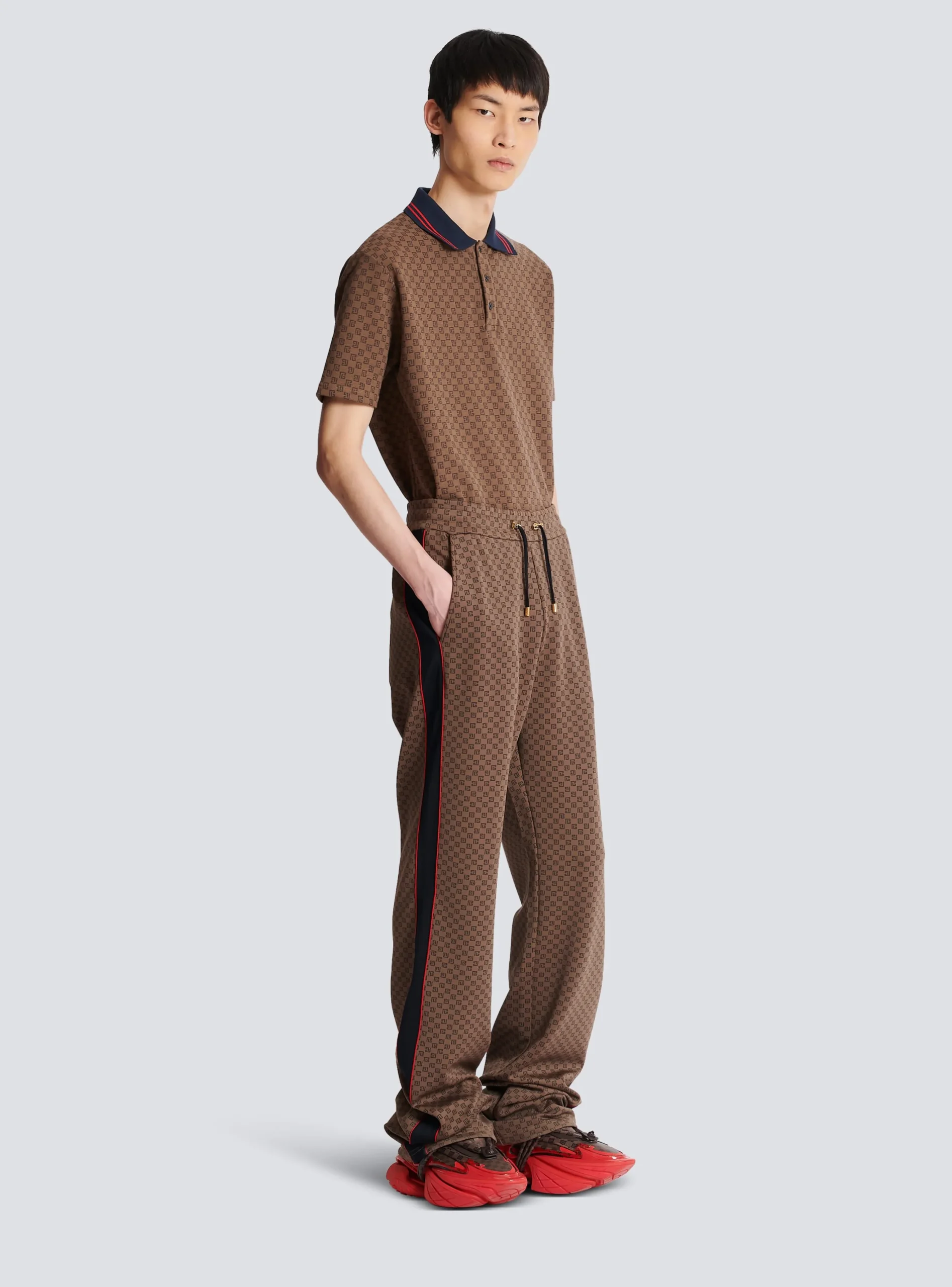 Casual Mini Monogrammed Trousers-Balmain Fashion