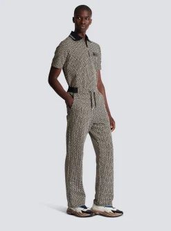 Casual Monogram Jacquard Trousers-Balmain Cheap