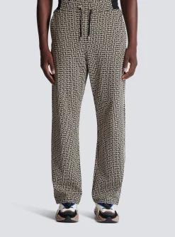 Casual Monogram Jacquard Trousers-Balmain Cheap
