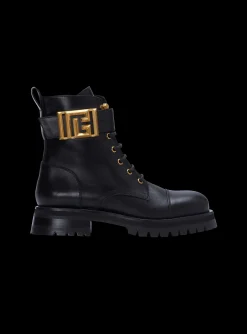 Charlie Leather Ranger Boots-Balmain Cheap