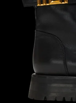 Charlie Leather Ranger Boots-Balmain Cheap