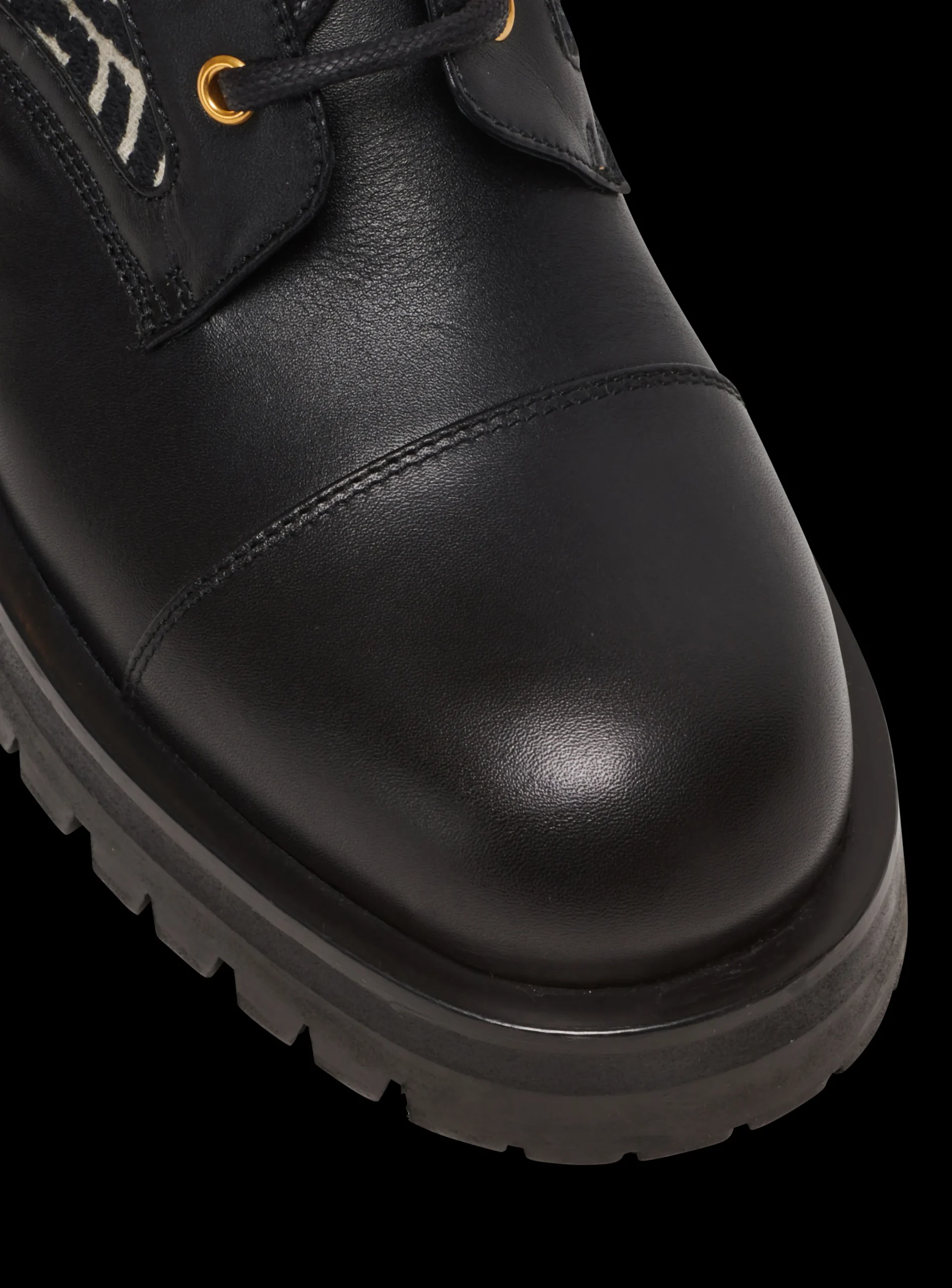 Charlie Monogram Jacquard And Leather Ranger Boots-Balmain Flash Sale