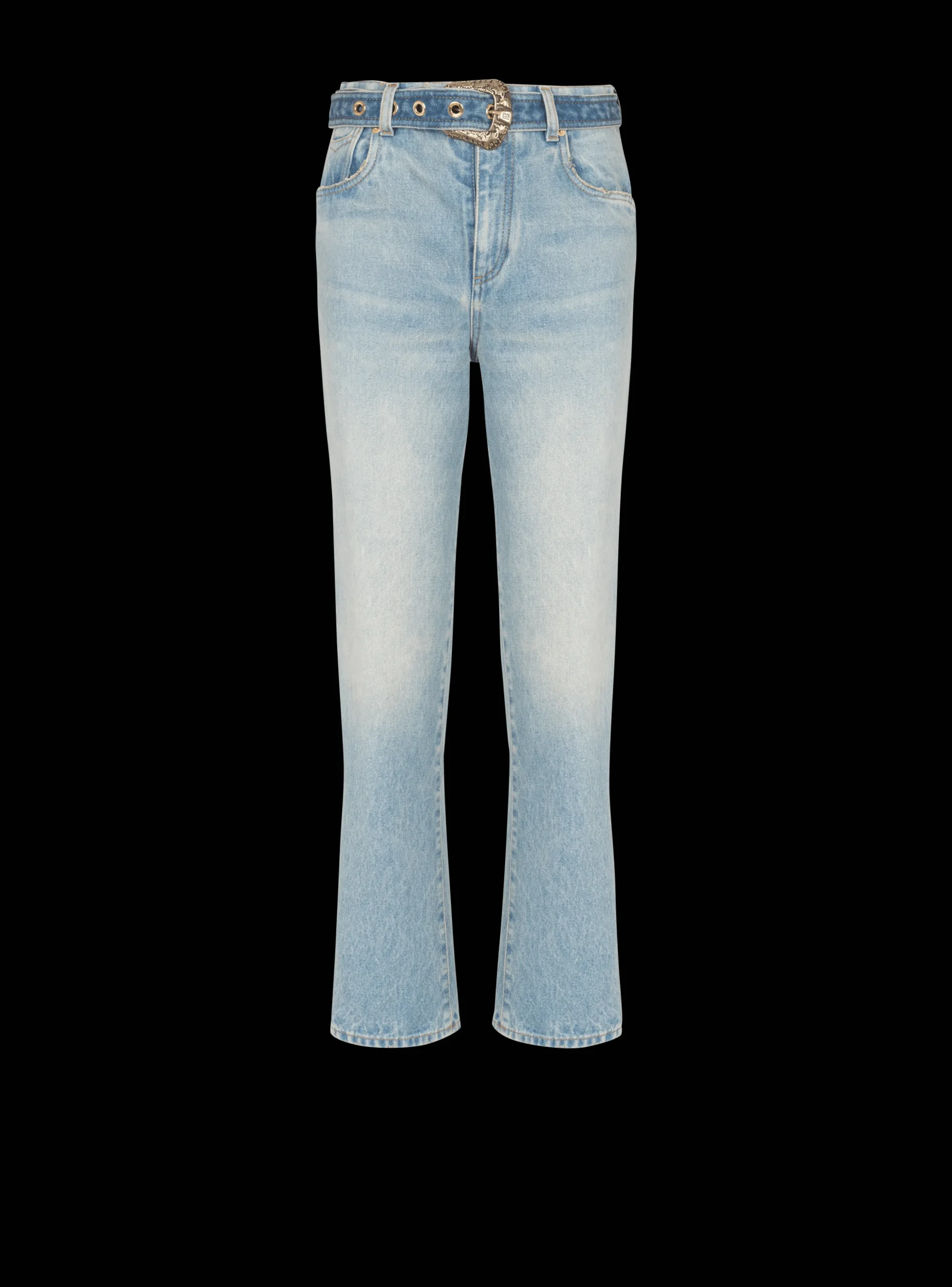 Classic Belted Jeans-Balmain Best Sale