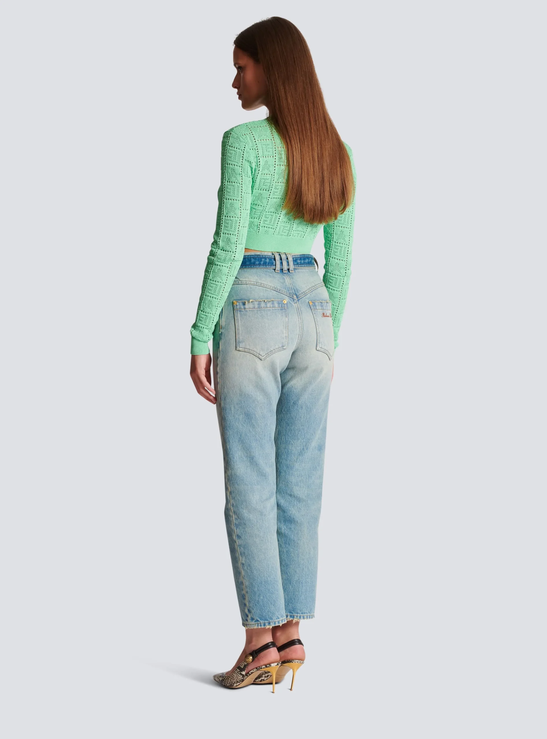 Classic Belted Jeans-Balmain Best Sale