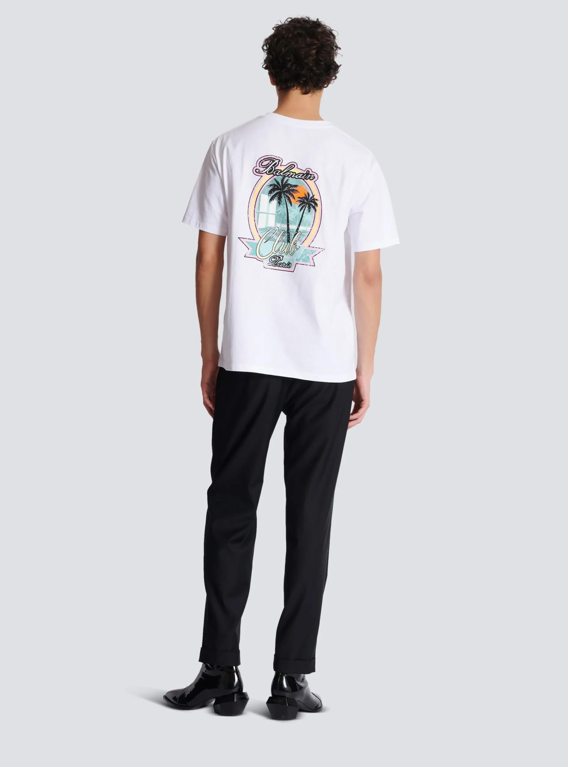 Club Signature Printed T-shirt-Balmain Online