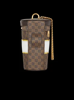 Coffee Cup Minaudière In Mini Monogram Canvas-Balmain Sale