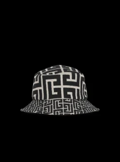 Cotton Canvas Bucket Hat With Paris Logo-Balmain Hot