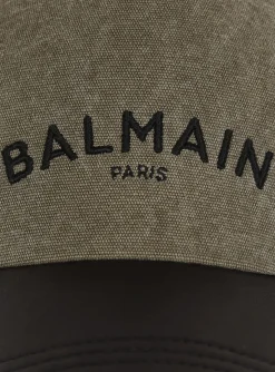 Cotton Cap With Logo-Balmain Outlet