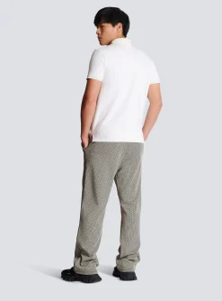 Cotton Piqu&eacute; Polo-Balmain Best Sale