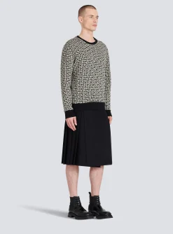 Cotton Sweatshirt With Monogram-Balmain Flash Sale