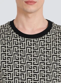 Cotton Sweatshirt With Monogram-Balmain Flash Sale
