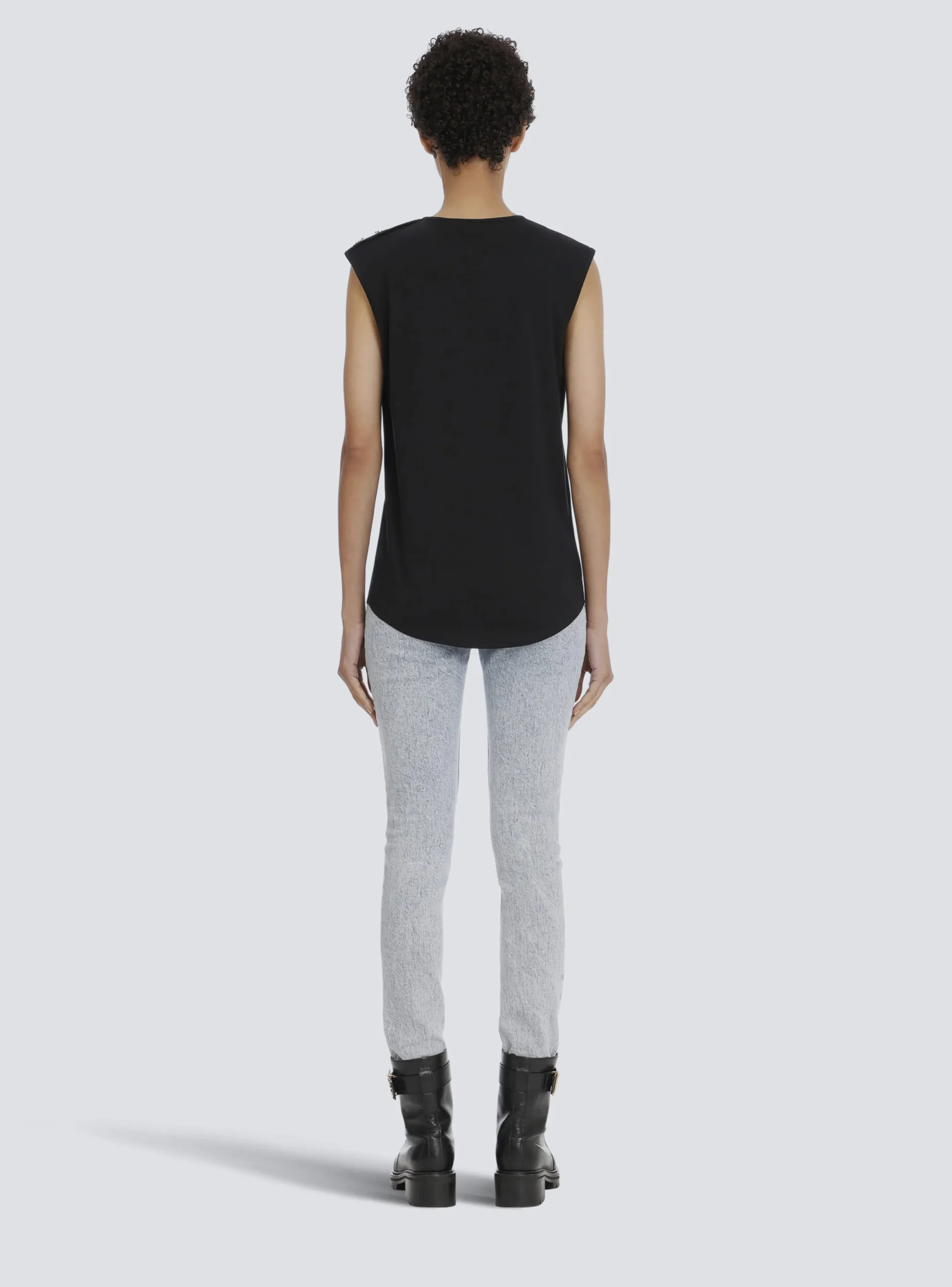 Cotton T-shirt With Logo Print-Balmain Online