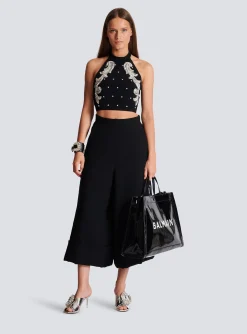 Crepe Culotte Skirt-Balmain Sale