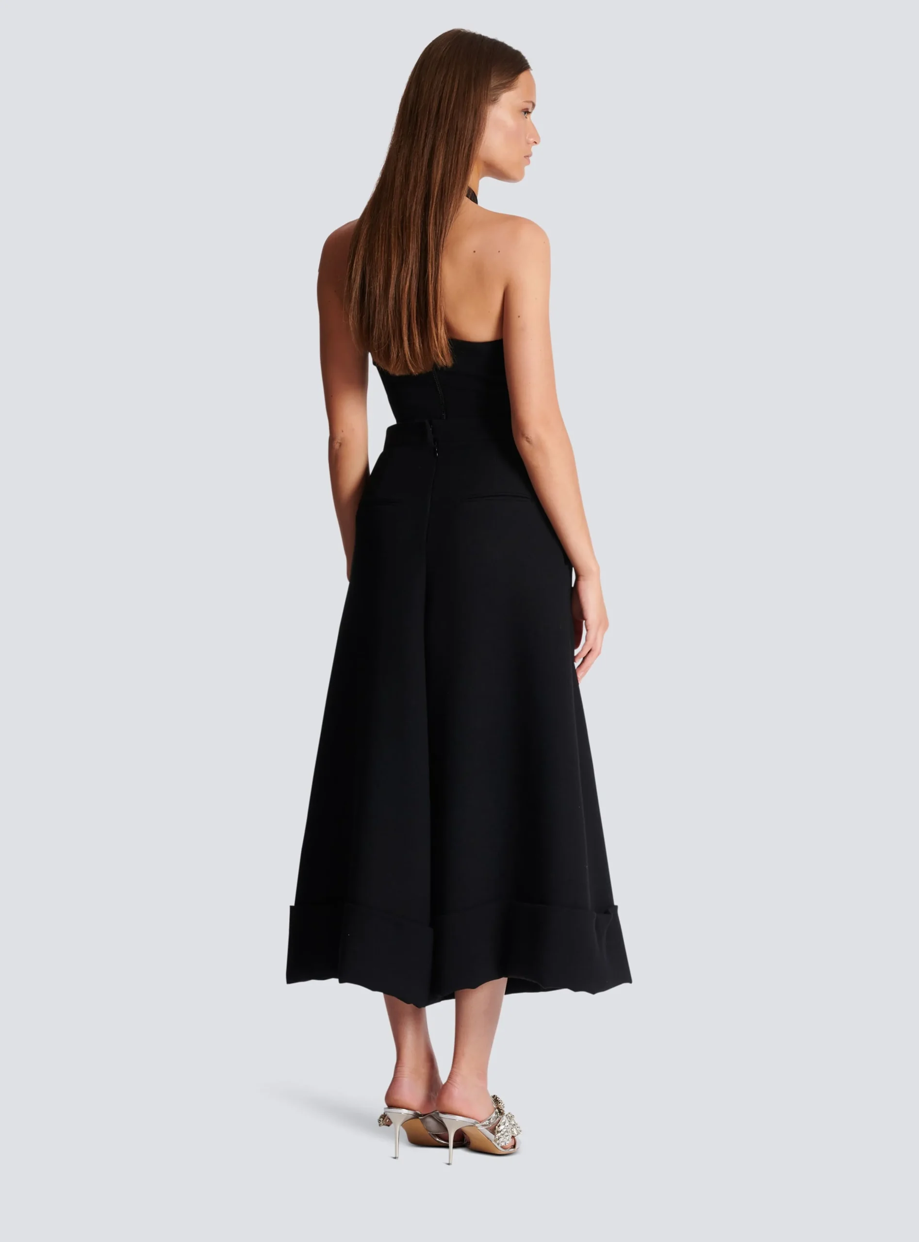 Crepe Culotte Skirt-Balmain Sale