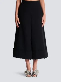 Crepe Culotte Skirt-Balmain Sale