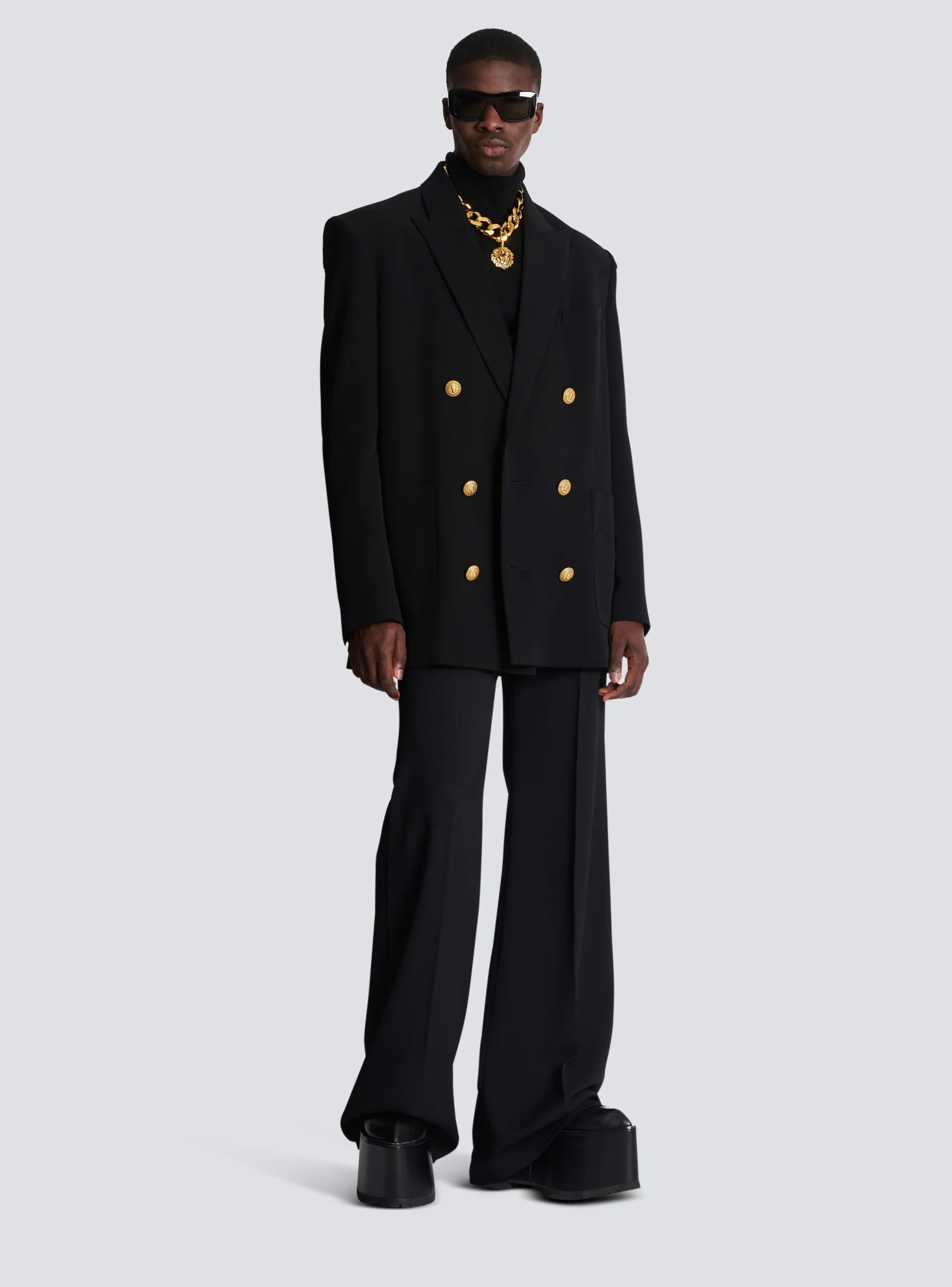 Crepe Jacket With Double-breasted Button Fastening-Balmain Best