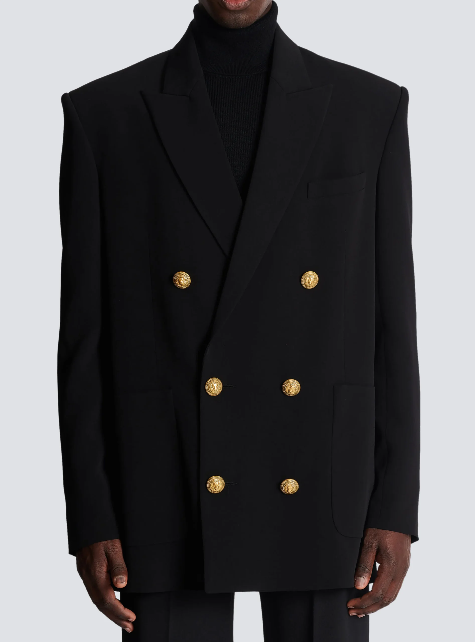 Crepe Jacket With Double-breasted Button Fastening-Balmain Best