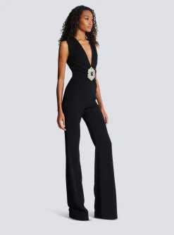 Crepe Jumpsuit-Balmain Store