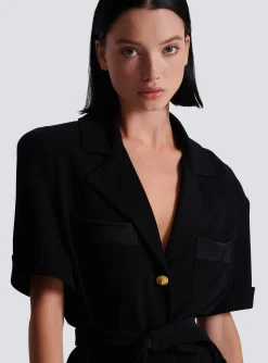 Crepe Safari Shirt-Balmain Fashion