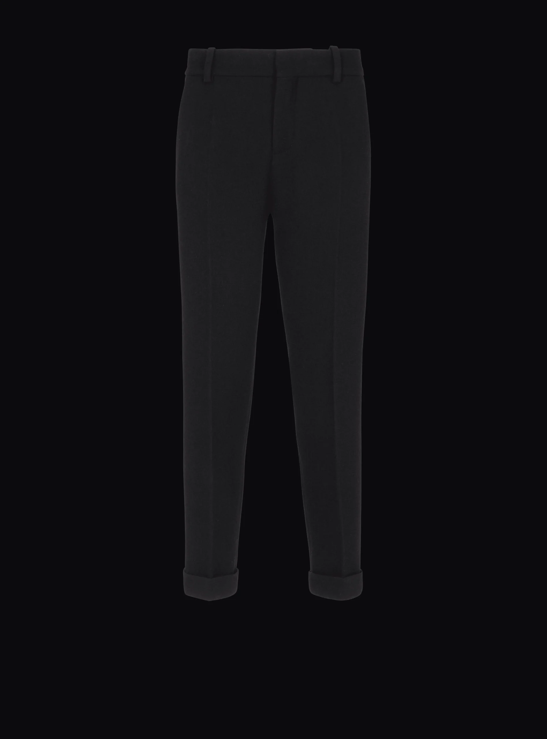 Crepe Straight-cut Trousers-Balmain Clearance