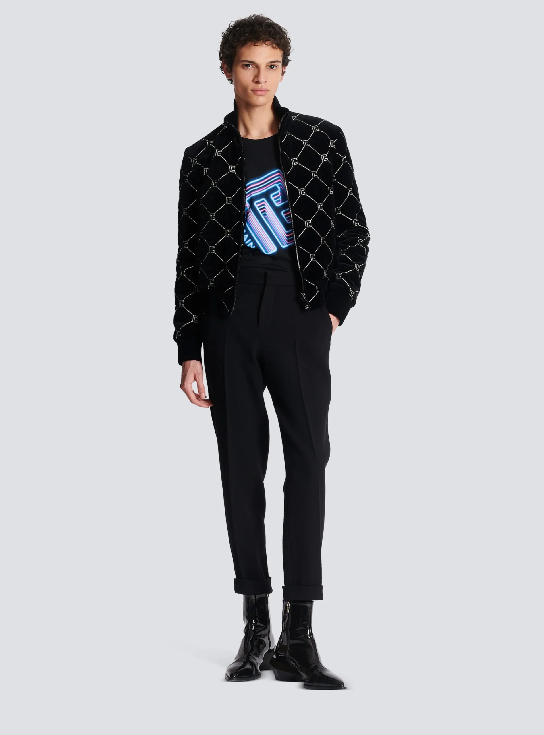 Crepe Straight-cut Trousers-Balmain Clearance