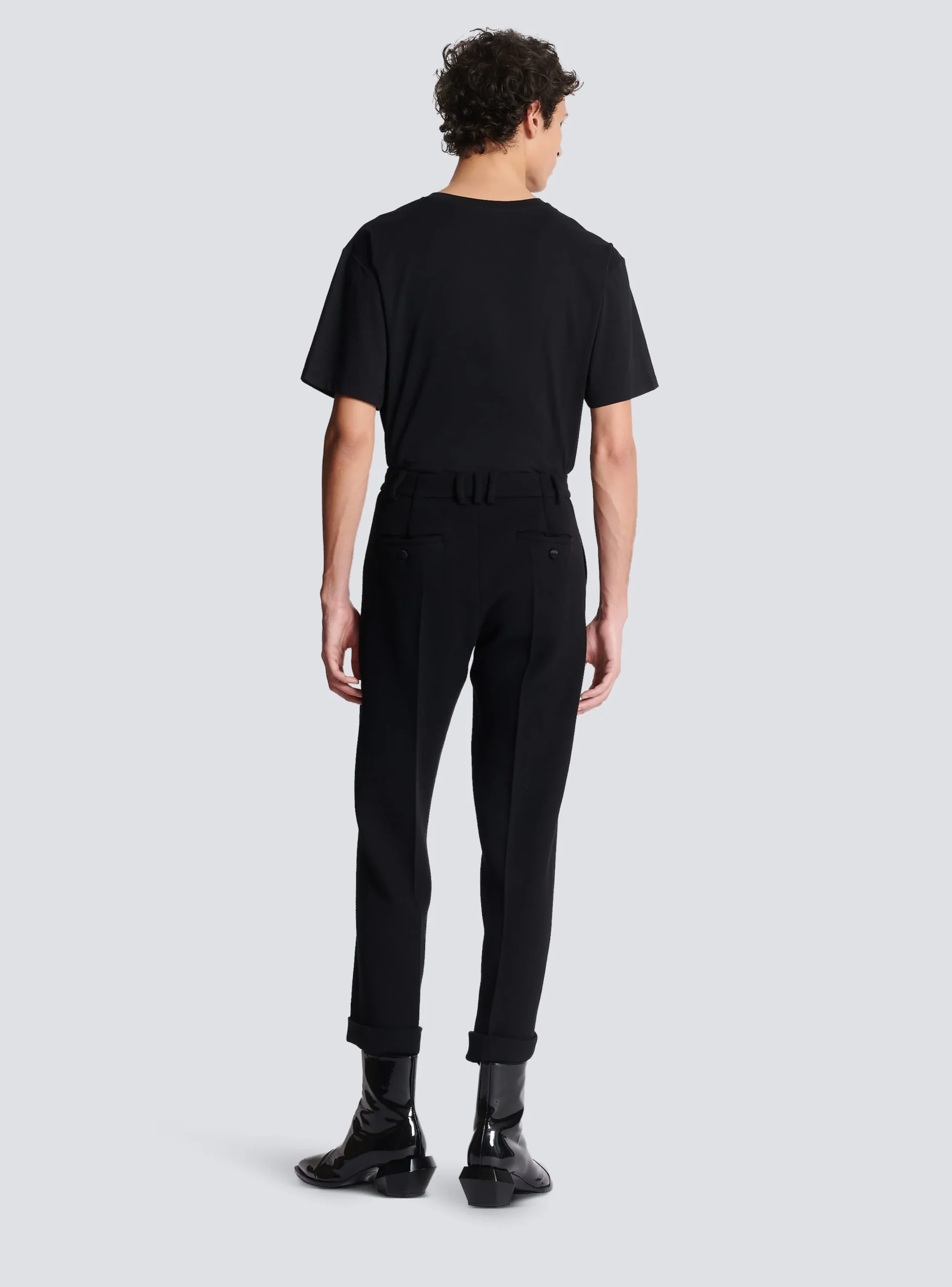 Crepe Straight-cut Trousers-Balmain Clearance