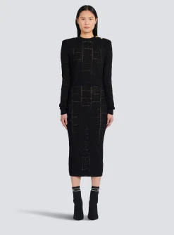 Cropped Eco-designed Sweater With Monogram-Balmain Clearance