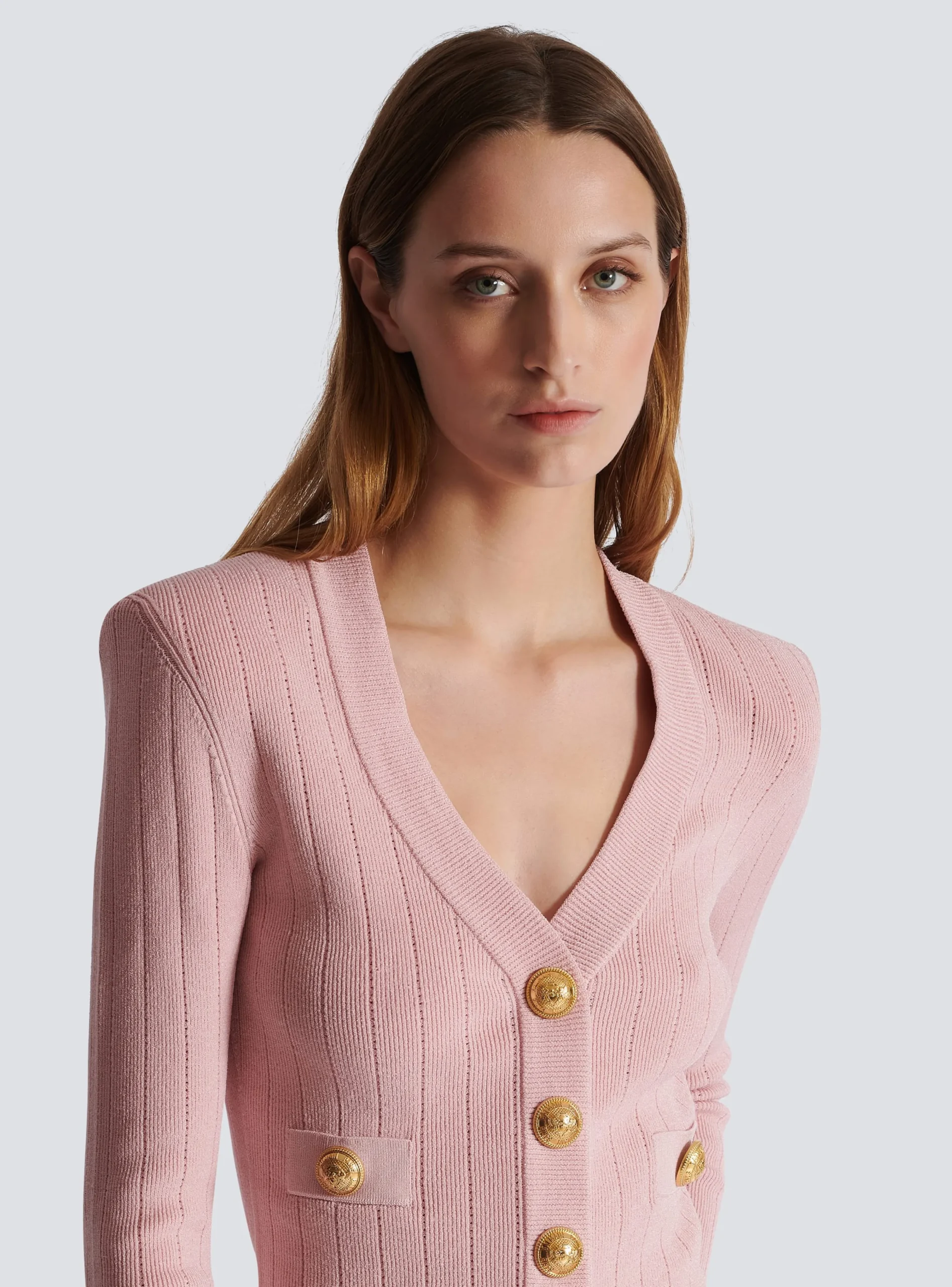 Cropped Knit Cardigan-Balmain Discount