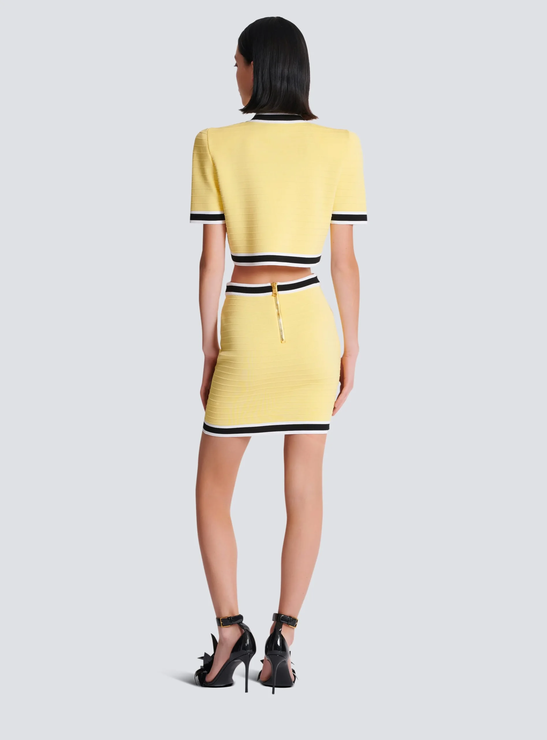 Cropped Knit Cardigan-Balmain Best Sale