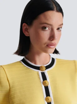 Cropped Knit Cardigan-Balmain Best Sale