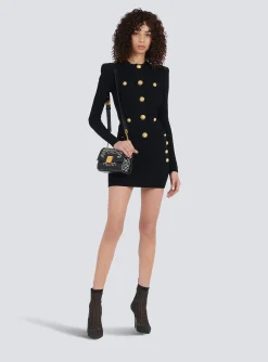 Cropped Knit Cardigan With Gold-tone Buttons-Balmain Flash Sale