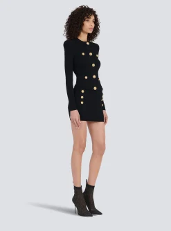 Cropped Knit Cardigan With Gold-tone Buttons-Balmain Flash Sale
