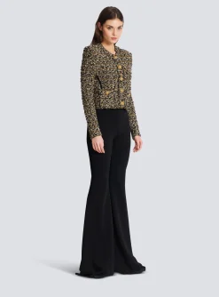 Cropped Lurex Tweed Jacket-Balmain Store