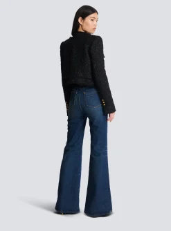 Cropped Lurex Tweed Jacket-Balmain Hot