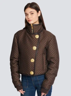 Cropped Mini Monogram Jacket-Balmain Cheap
