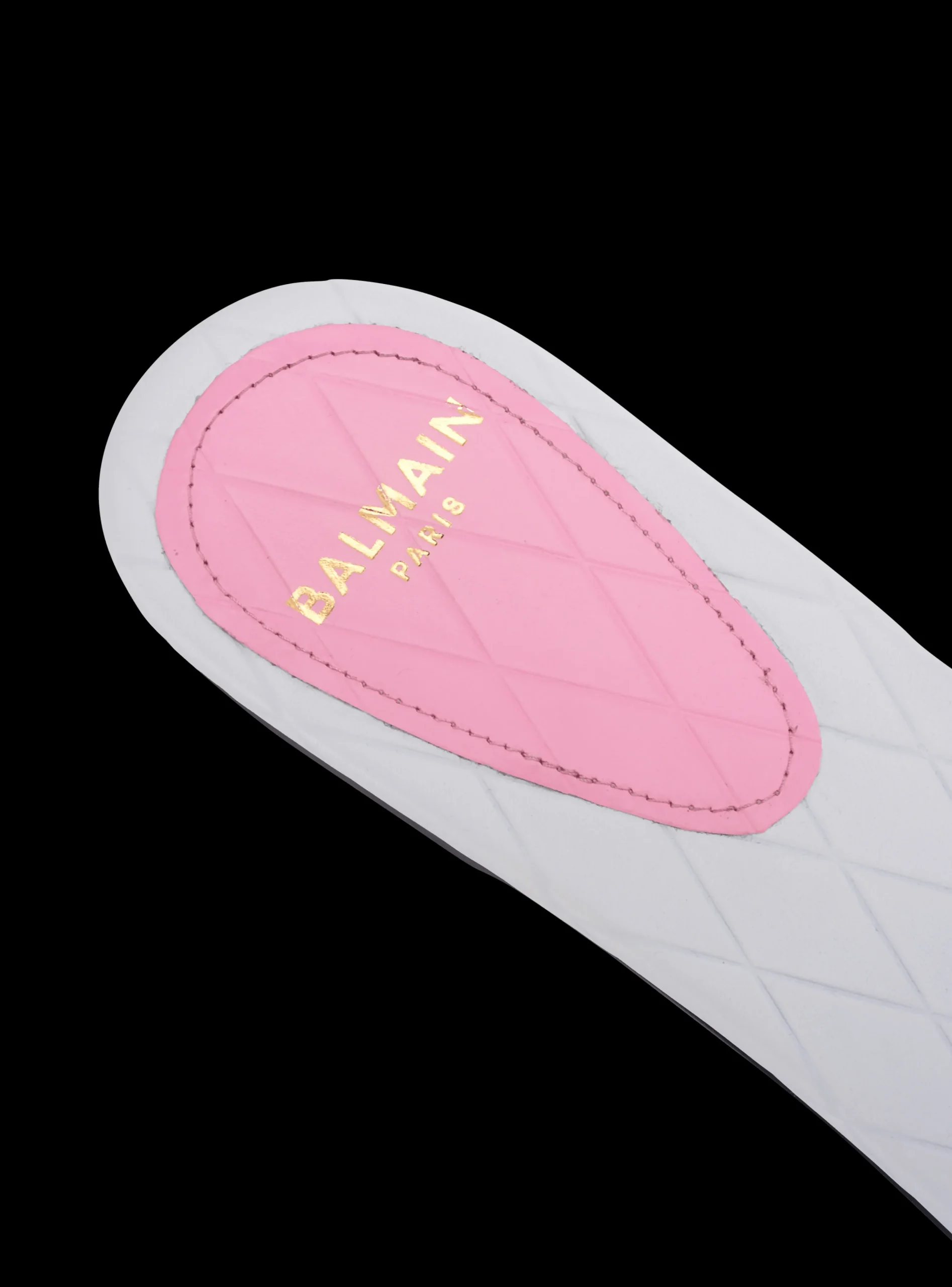 Dafne Calfskin Mules With Embossed Grid-Balmain Best Sale