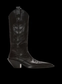 Dan Patchwork Leather Boots-Balmain Store