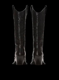Dan Patchwork Leather Boots-Balmain Store