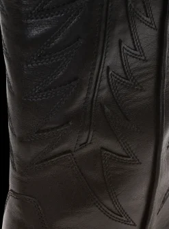 Dan Patchwork Leather Boots-Balmain Store