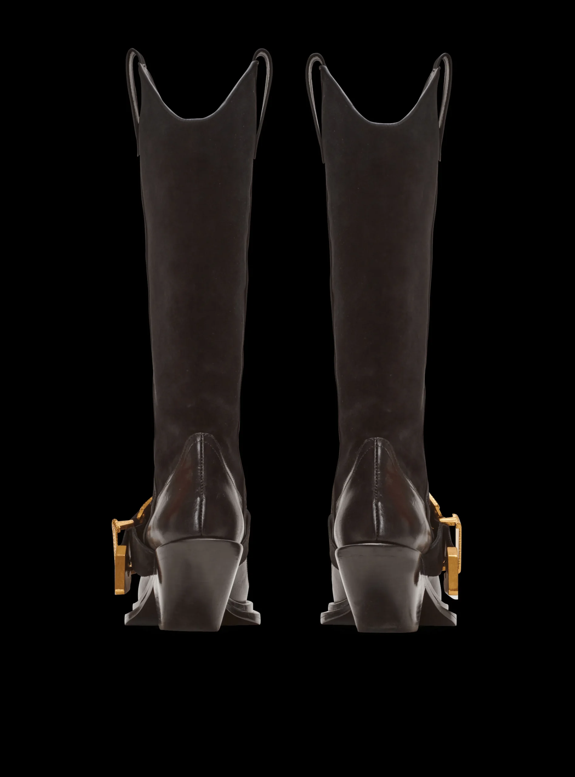 Dan Western Suede Leather Boots-Balmain Outlet