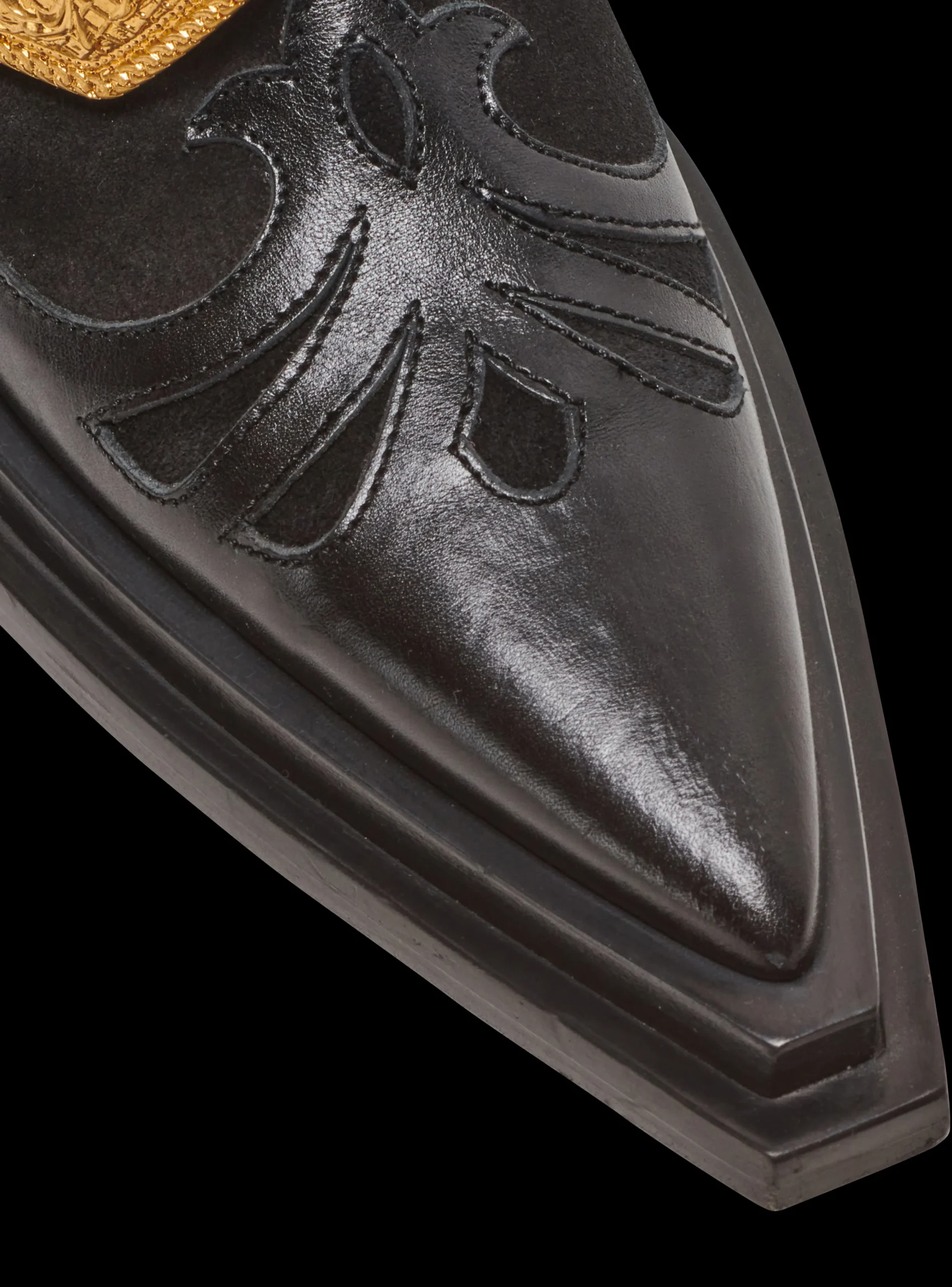 Dan Western Suede Leather Boots-Balmain Outlet