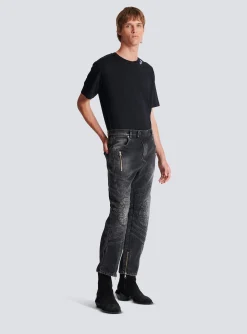 Denim Biker Jeans-Balmain Best