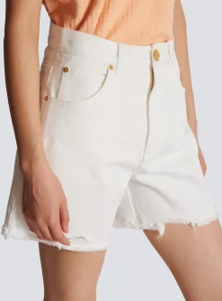 Denim Shorts-Balmain Sale