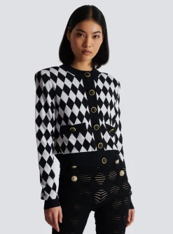 Diamond Knit Cardigan-Balmain Fashion
