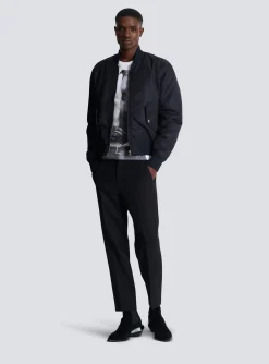 Double Wool Crepe Trousers-Balmain Flash Sale