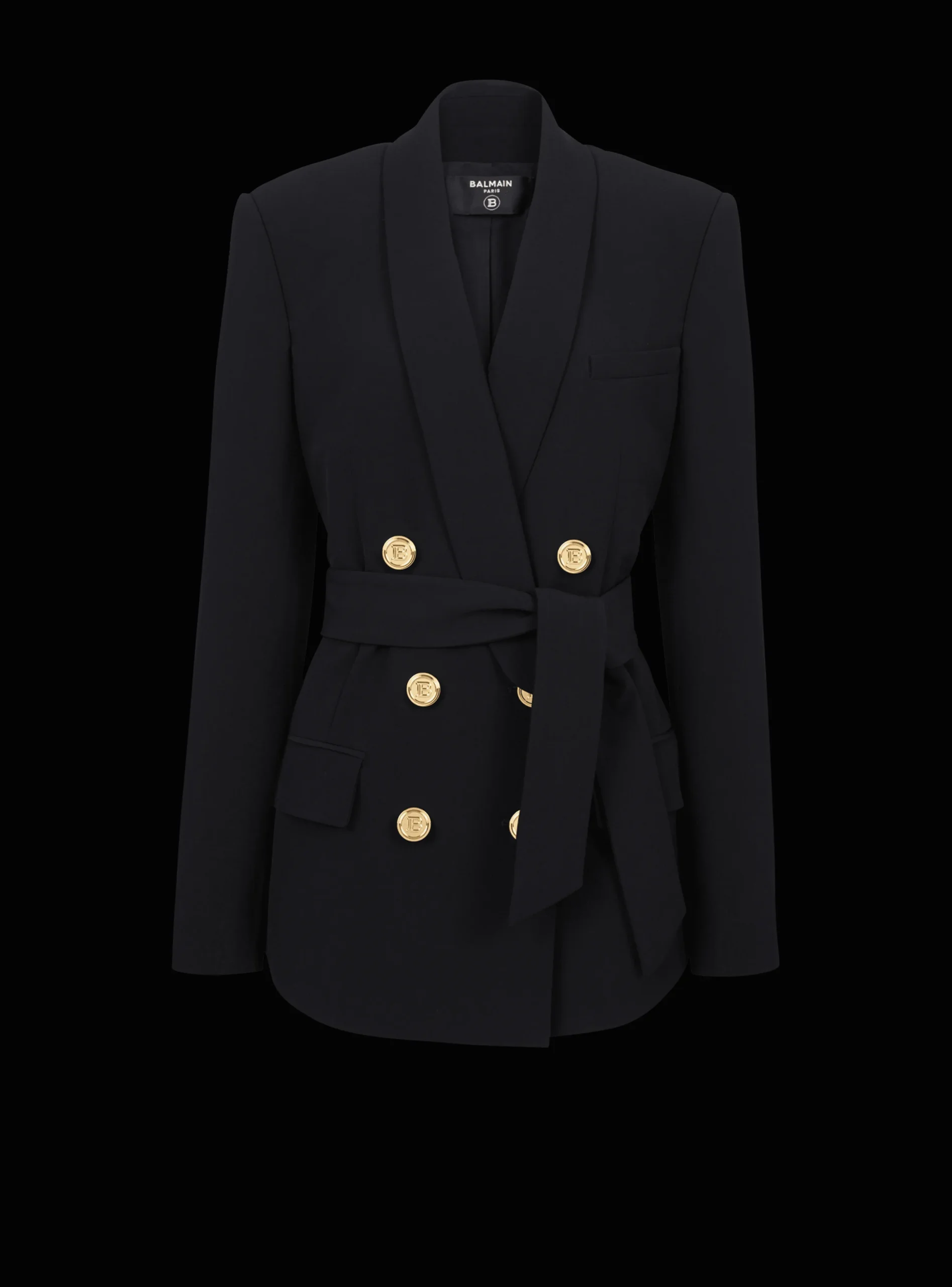 Double-breasted Fuchsia Eco-designed Blazer-Balmain Cheap