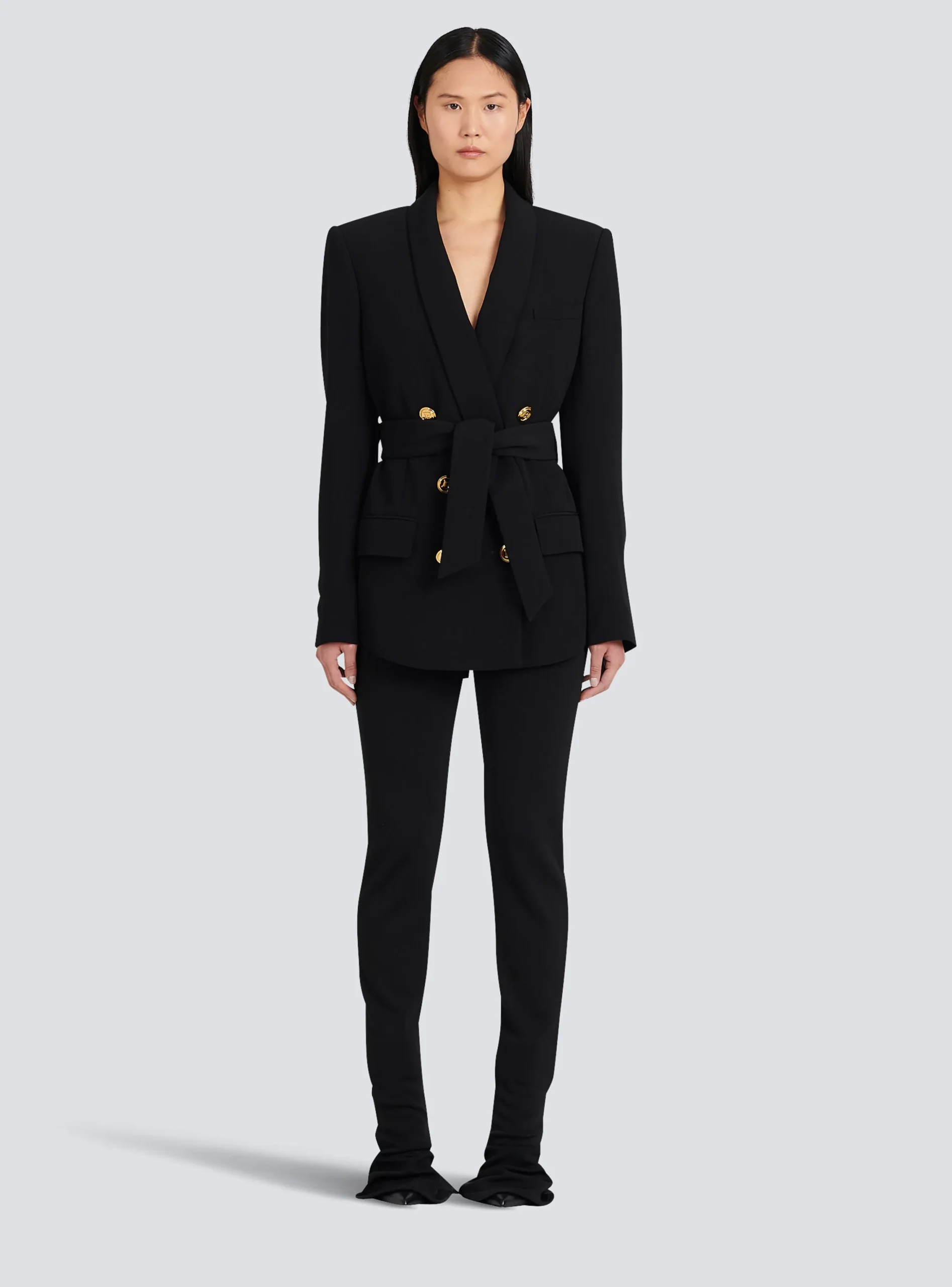 Double-breasted Fuchsia Eco-designed Blazer-Balmain Cheap