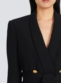 Double-breasted Fuchsia Eco-designed Blazer-Balmain Cheap