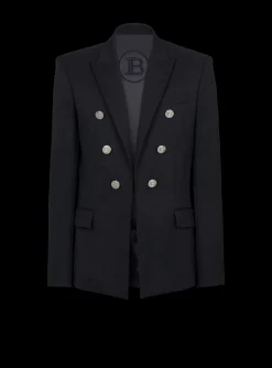 Double-breasted Wool Blazer-Balmain Flash Sale